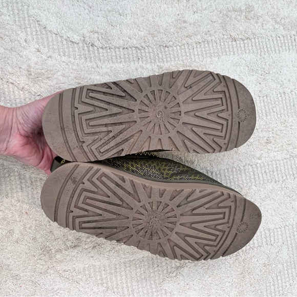 Ugg Tazz Maxi Tasman Platform Green Slipper Shoes Women’s Size 10 - Picture 3 of 9